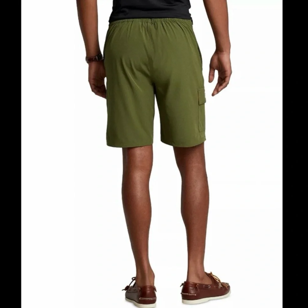 Mens Polo Ralph Lauren Swim Trunks SM GREEN ORANGE WHITE Pool Shorts NWT Polo RL